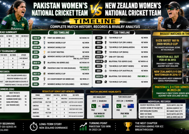 Pakistan Women vs New Zealand Women: Complete Head-to-Head Timeline, Records & Rivalry History (1997–2026)