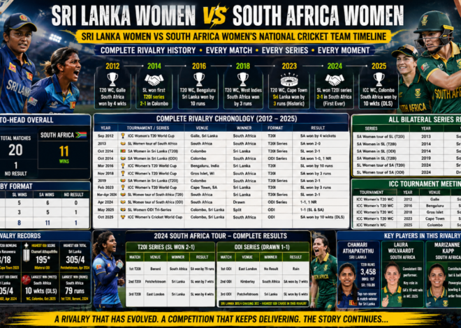 Sri Lanka Women vs South Africa Women Cricket Timeline: Complete Rivalry History